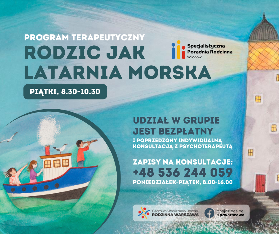 Grafika. Rodzic jak latarnia morska